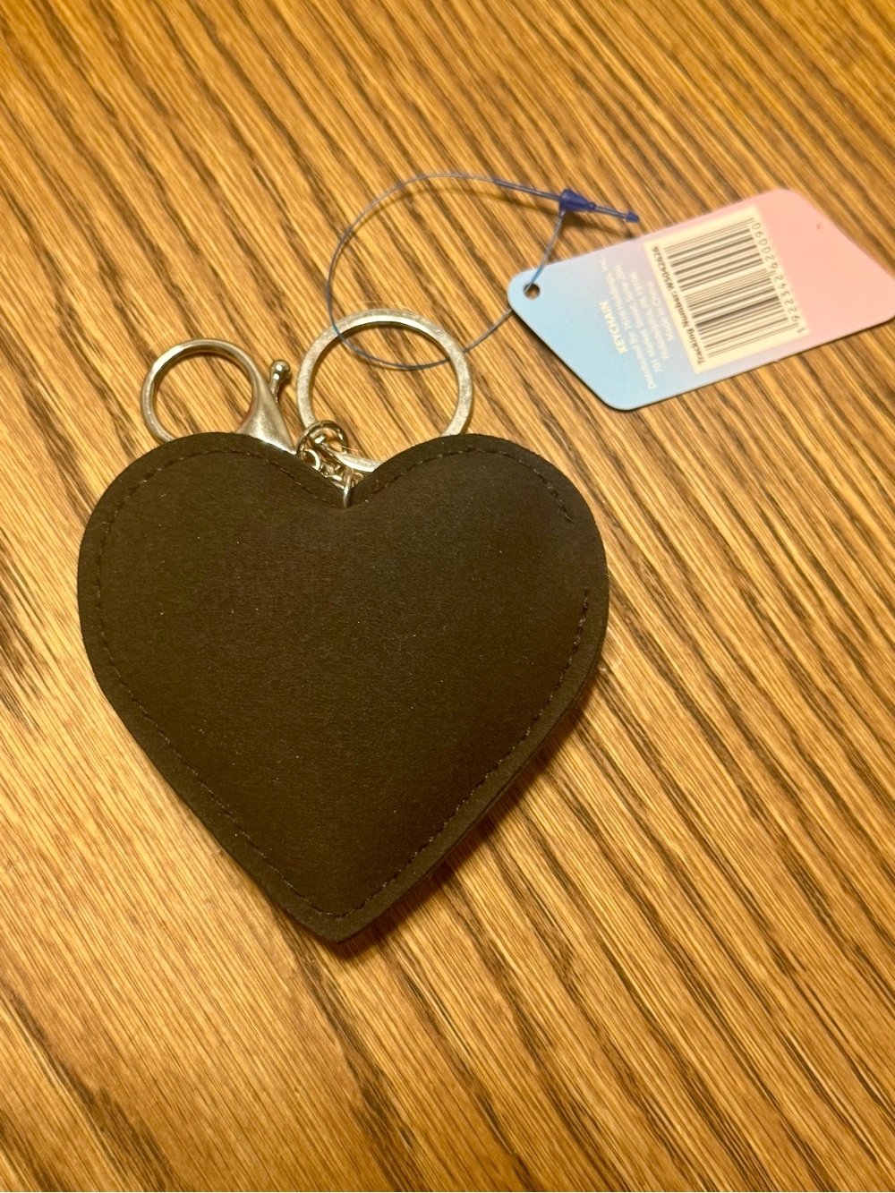 Checkered Heart Rhinestone Bag Charm Keychain Black White Pink Sparkly Purse Acc - Picture 2 of 2